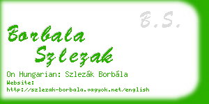 borbala szlezak business card